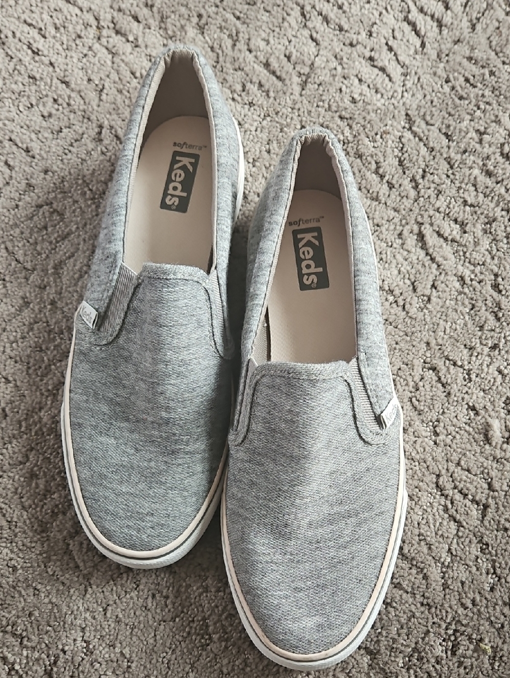 Keds Gray Slip-On Canvas Sneakers